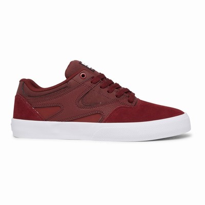 DC Kalis Vulc Men's Burgundy Skate Shoes Australia Sale OPB-209